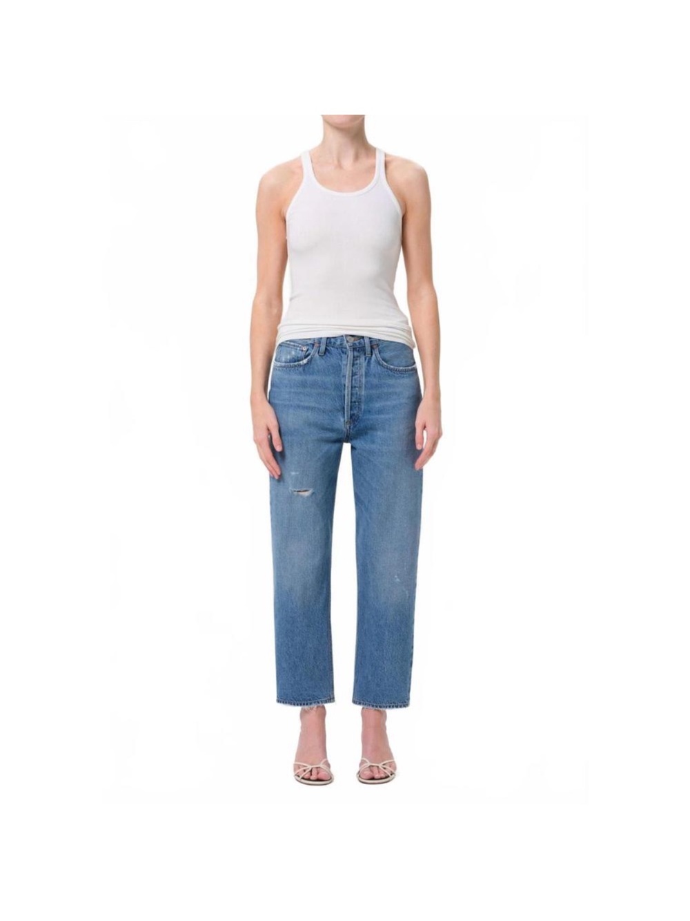 NEW AGOLDE 90's crop jeans in shrine